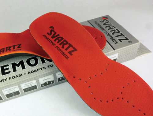Svartz Memorex Arch Support Boot Insoles - UK 10, Red, Full Length, Comfort